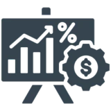 Financial growth and management illustration